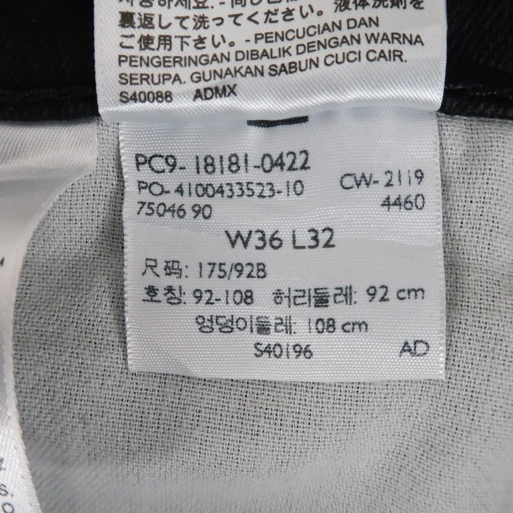 Levi's Jeans Mens 36x32 Black 541 Athletic Fit Tapered Leg Stretch 18181-0422